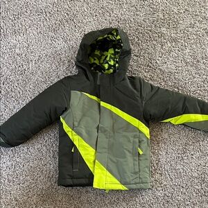 Wonderkids Green and Black Puffer Jacket